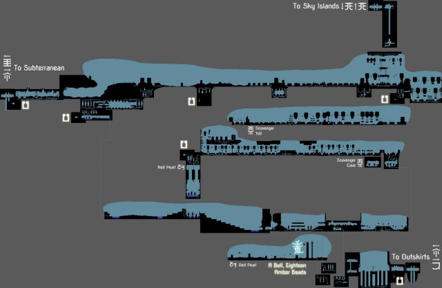 Rain World - Detailed Region Maps