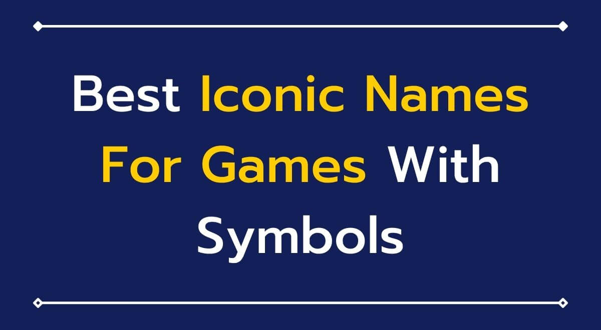 Unlimited Best Iconic Names For BGMI With Symbols
