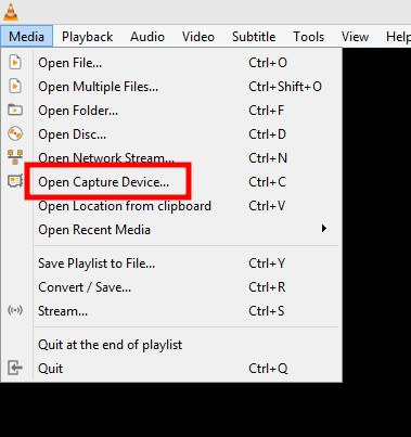 Vlc Media Player Capture Setting